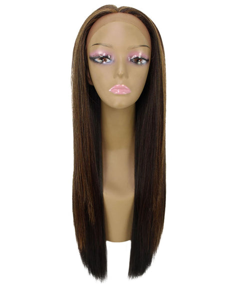 Yoko Carmel Brown Blend Curly Lace Front Wig