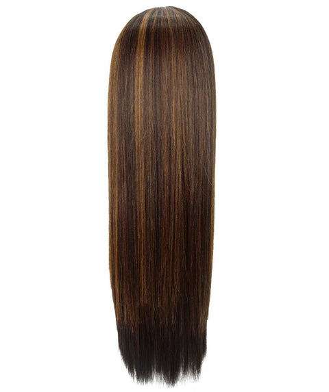 Yoko Carmel Brown Blend Curly Lace Front Wig