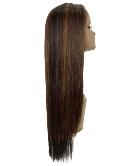 Yoko Carmel Brown Blend Curly Lace Front Wig
