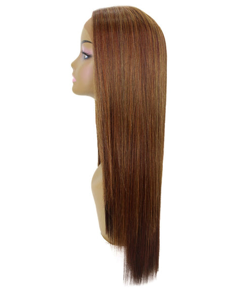 Yoko Copper Aubum Blend Curly Lace Front Wig