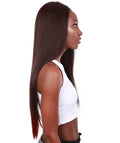 Yoko Deep Red Over Medium Red Curly Lace Front Wig