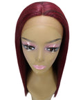 Yoko Medium Red Curly Lace Front Wig