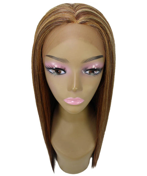 Yoko Aubum Brown Blend Curly Lace Front Wig