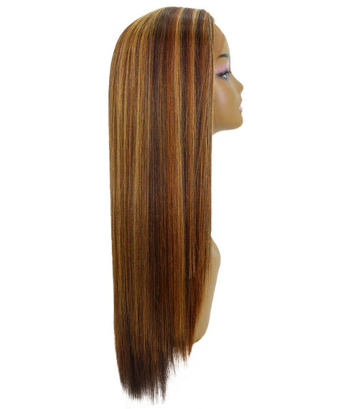 Yoko Aubum Brown Blend Curly Lace Front Wig