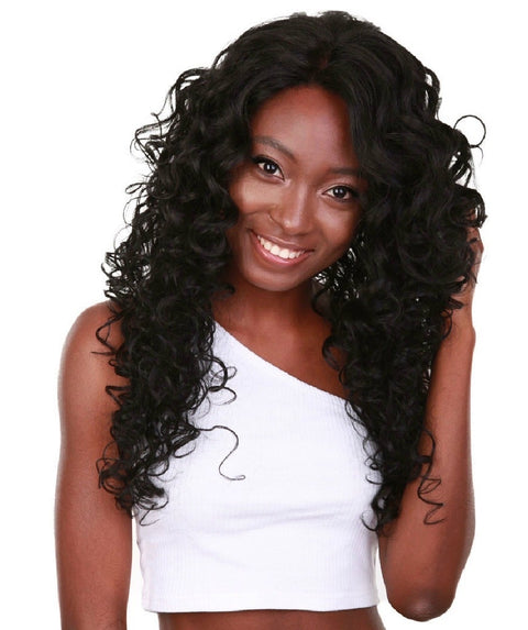 Mariah Black Curly Lace Front Wig