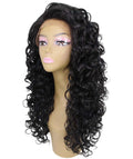Mariah Natural Black Curly Lace Front Wig