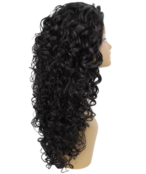 Mariah Natural Black Curly Lace Front Wig