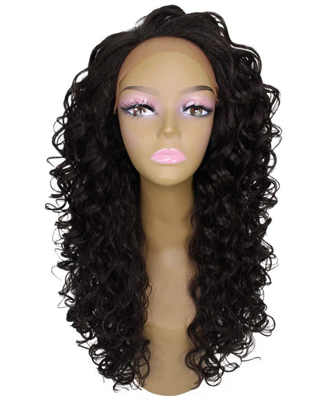 Mariah Dark Brown Curly Lace Front Wig