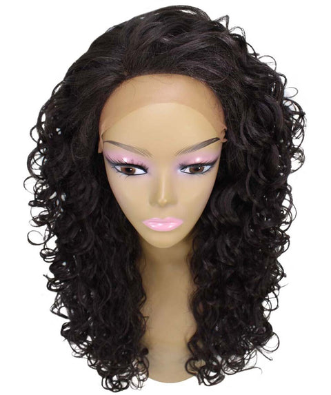 Mariah Dark Brown Curly Lace Front Wig