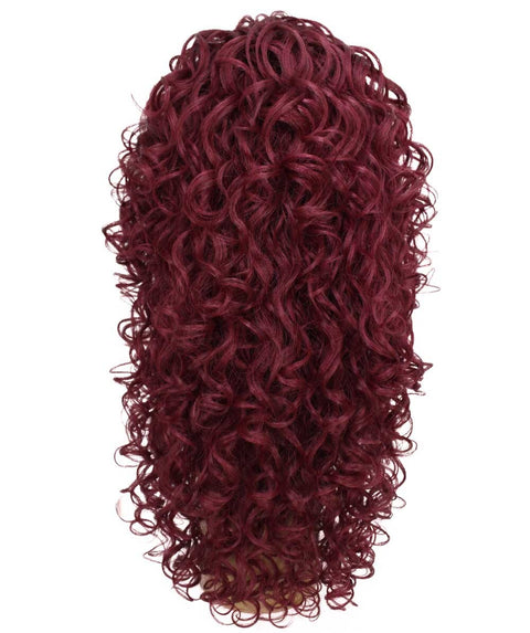 Mariah Deep Red Curly Lace Front Wig