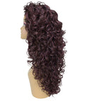 Mariah Medium Red and Black Blend Curly Lace Front Wig