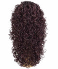 Mariah Medium Red and Black Blend Curly Lace Front Wig