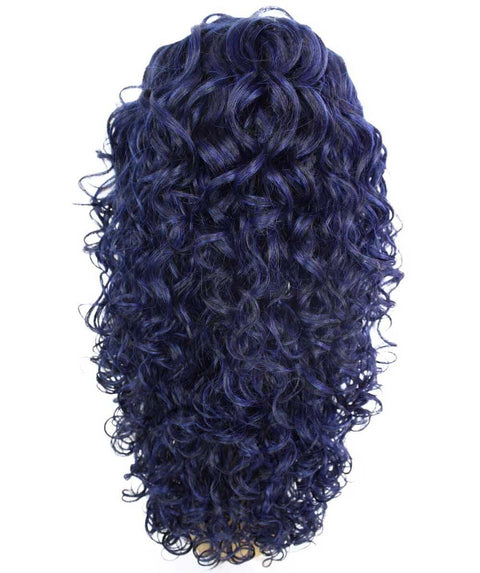 Mariah Blue and Black Blend Curly Lace Front Wig