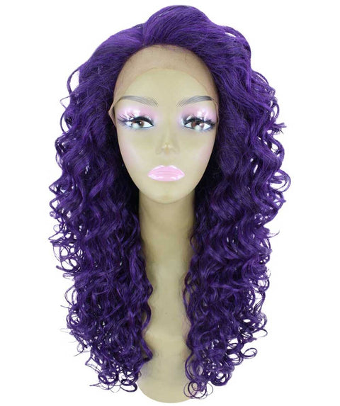 Mariah Violet Blend Curly Lace Front Wig