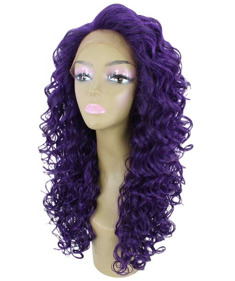 Mariah Violet Blend Curly Lace Front Wig