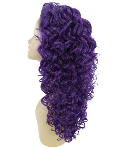 Mariah Violet Blend Curly Lace Front Wig