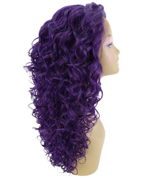 Mariah Violet Blend Curly Lace Front Wig