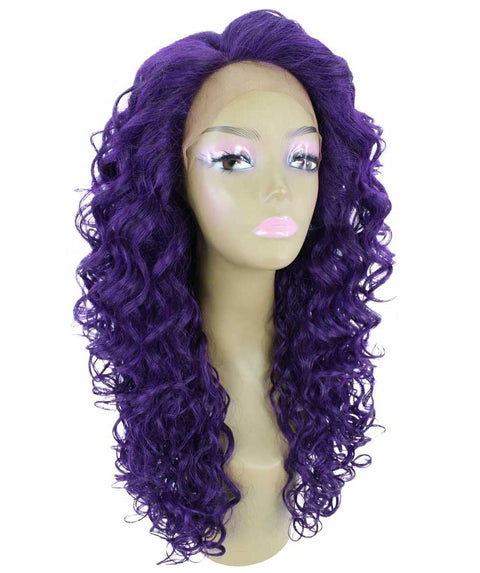 Mariah Violet Blend Curly Lace Front Wig