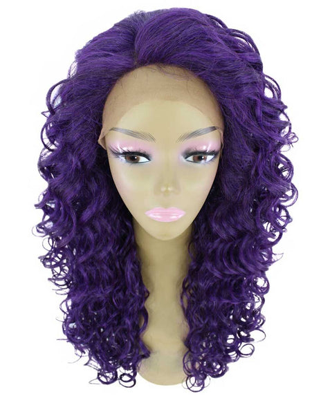 Mariah Violet Blend Curly Lace Front Wig