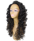 Mariah Black with Golden Curly Lace Front Wig