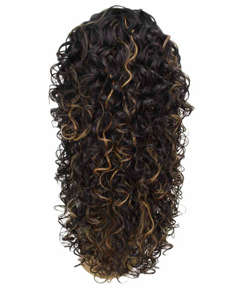 Mariah Black with Golden Curly Lace Front Wig