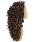 Mariah Brown with Golden Curly Lace Front Wig