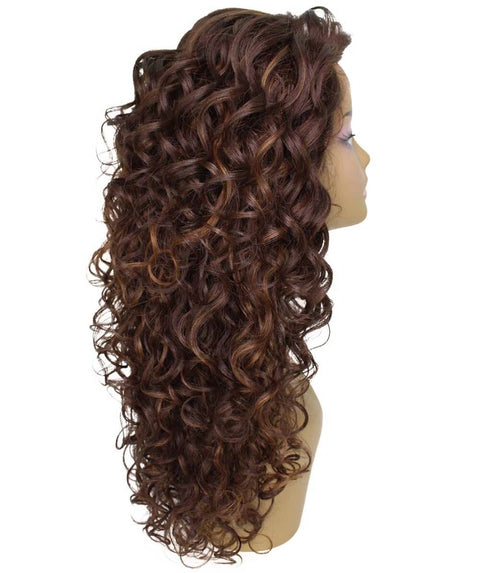 Mariah Brown with Caramel Curly Lace Front Wig