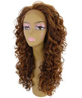 Mariah Light Brown Blend Curly Lace Front Wig