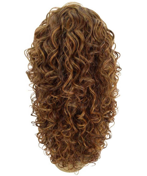Mariah Light Brown Blend Curly Lace Front Wig