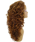 Mariah Light Brown Blend Curly Lace Front Wig