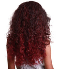Mariah Deep Red Over Medium Red Curly Lace Front Wig