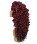 Mariah Medium Red Curly Lace Front Wig