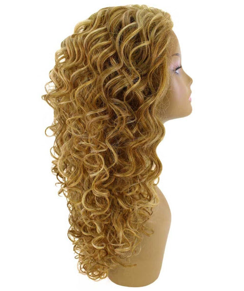 Mariah Blonde Blend Curly Lace Front Wig