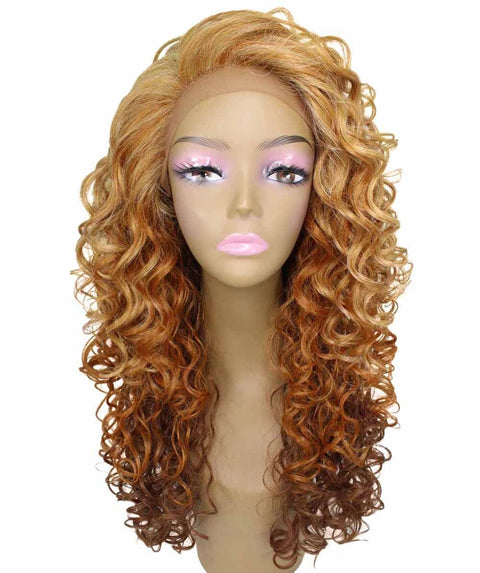 Mariah Strawberry Blonde Curly Lace Front Wig