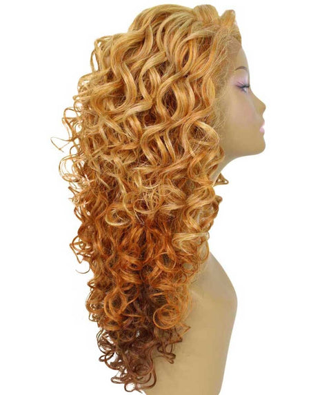 Mariah Strawberry Blonde Curly Lace Front Wig