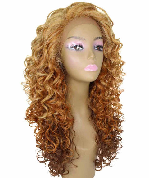 Mariah Strawberry Blonde Curly Lace Front Wig