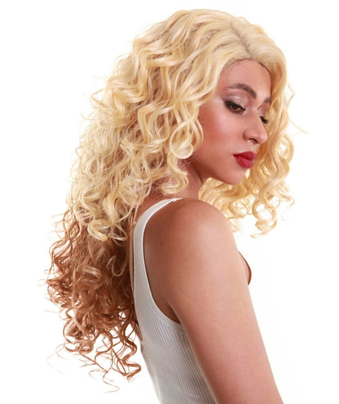 Mariah Golden Dark Blonde Curly Lace Front Wig
