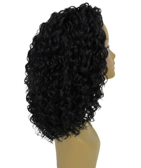 Ada Black Curly Bob Lace Front Wig