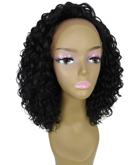 Ada Black Curly Bob Lace Front Wig