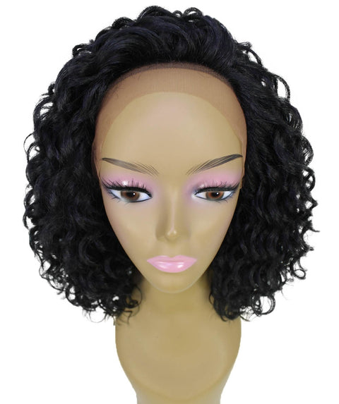 Ada Black Curly Bob Lace Front Wig