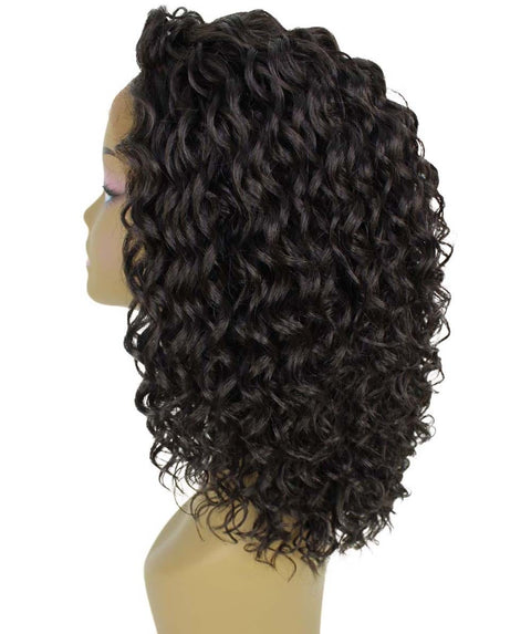 Ada Dark Brown Curly Bob Lace Front Wig