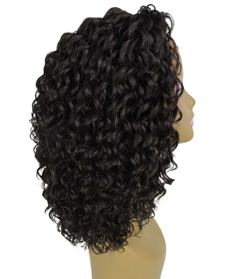 Ada Dark Brown Curly Bob Lace Front Wig