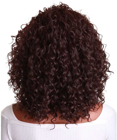 Ada Medium Brown Curly Bob Lace Front Wig