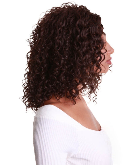 Ada Medium Brown Curly Bob Lace Front Wig
