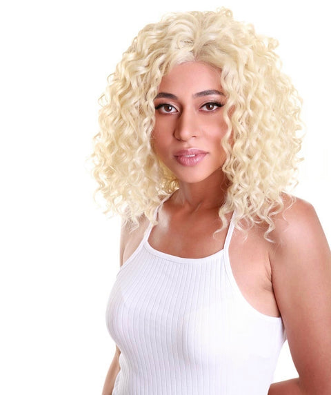 Ada Light Blonde Curly Bob Lace Front Wig