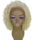 Ada Light Blonde Curly Bob Lace Front Wig