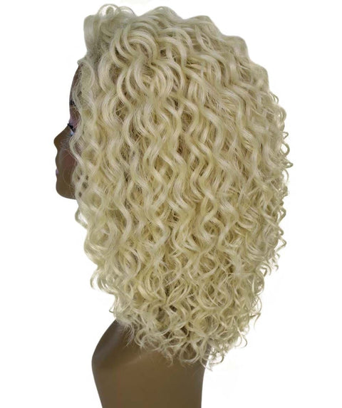 Ada Light Blonde Curly Bob Lace Front Wig