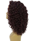 Ada Deep Red and Black Blend Curly Bob Lace Front Wig