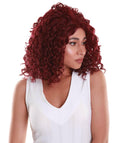 Ada Deep Red Curly Bob Lace Front Wig