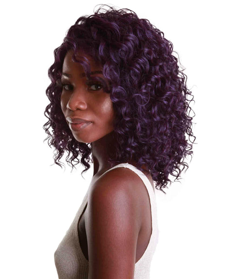 Ada Violet Blend Curly Bob Lace Front Wig
